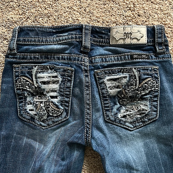 Miss Me Sexy Signature Slim Boot Blue Denim Jeans Pants **Size 26** 🔥🔥 - Picture 6 of 8